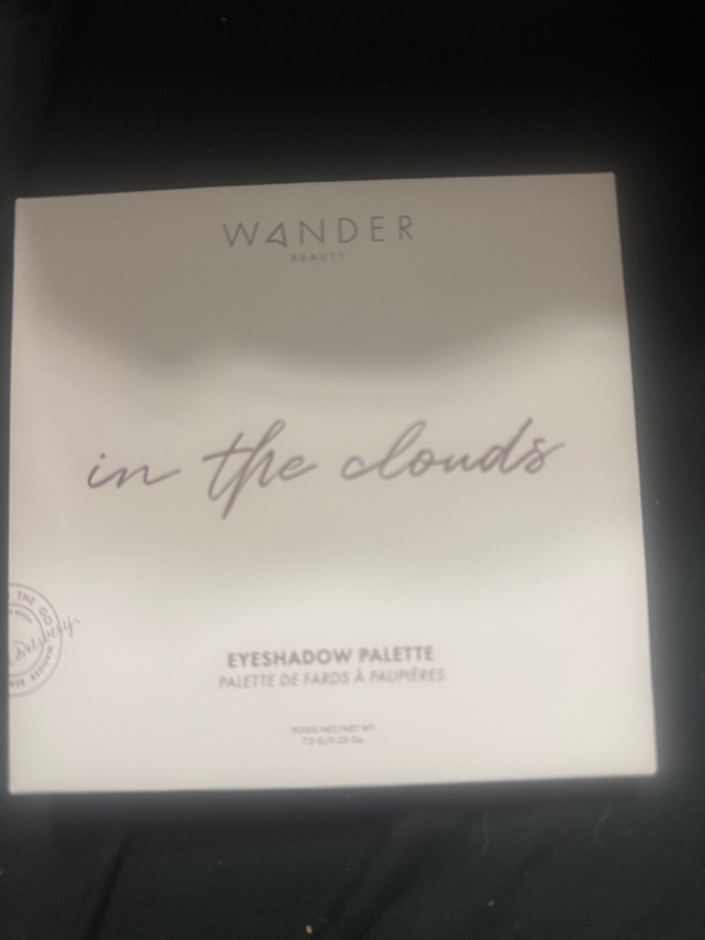Wander Beauty In The Clouds Eyeshadow Palette - White and Light Gray Text